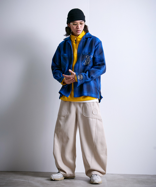 PARIS SAINT-GERMAIN（パリサンジェルマン）の「【Paris Saint-Germain / パリ・サン＝ジェルマン】 JP Knit-Like Script Pants（スウェットパンツ・メンズ・ベージュ/ブラック・MEDIUM/LARGE）」の5枚目の写真