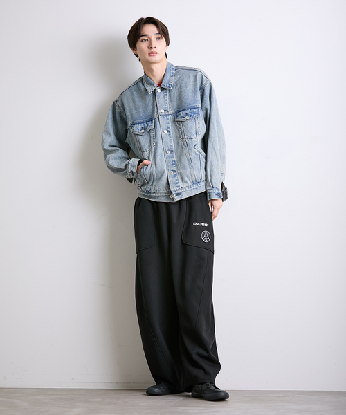 PARIS SAINT-GERMAIN（パリサンジェルマン）の「【Paris Saint-Germain / パリ・サン＝ジェルマン】 JP Knit-Like Script Pants（スウェットパンツ・メンズ・ベージュ/ブラック・MEDIUM/LARGE）」の12枚目の写真
