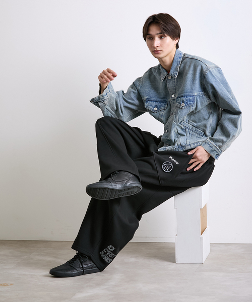 PARIS SAINT-GERMAIN（パリサンジェルマン）の「【Paris Saint-Germain / パリ・サン＝ジェルマン】 JP Knit-Like Script Pants（スウェットパンツ・メンズ・ベージュ/ブラック・MEDIUM/LARGE）」の14枚目の写真