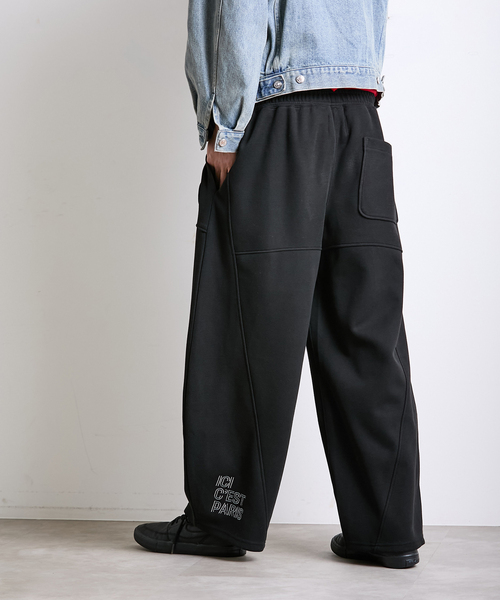 PARIS SAINT-GERMAIN（パリサンジェルマン）の「【Paris Saint-Germain / パリ・サン＝ジェルマン】 JP Knit-Like Script Pants（スウェットパンツ・メンズ・ベージュ/ブラック・MEDIUM/LARGE）」の20枚目の写真