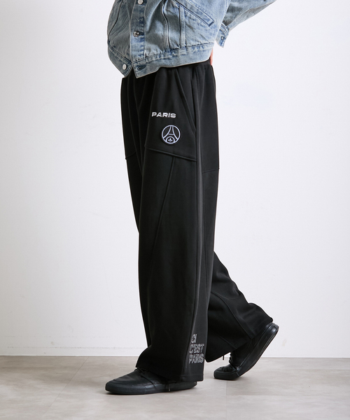 PARIS SAINT-GERMAIN（パリサンジェルマン）の「【Paris Saint-Germain / パリ・サン＝ジェルマン】 JP Knit-Like Script Pants（スウェットパンツ・メンズ・ベージュ/ブラック・MEDIUM/LARGE）」の21枚目の写真