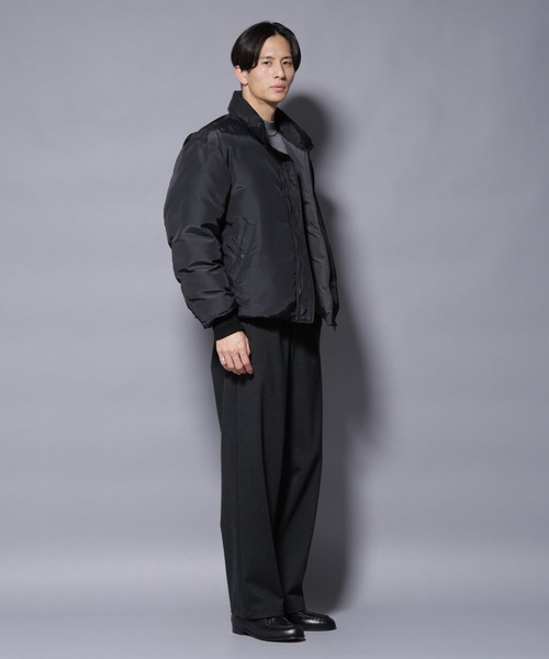 NANO universe（ナノユニバース）の「｢OGAWA PRODUCTS｣anewdown(R) スタンドダウン 難燃性、撥水（ダウンジャケット/コート・メンズ・ブラック/カーキ・M/L）」の19枚目の写真