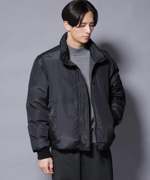 NANO universe（ナノユニバース）の「｢OGAWA PRODUCTS｣anewdown(R) スタンドダウン 難燃性、撥水（ダウンジャケット/コート・メンズ・ブラック/カーキ・M/L）」の14枚目の写真