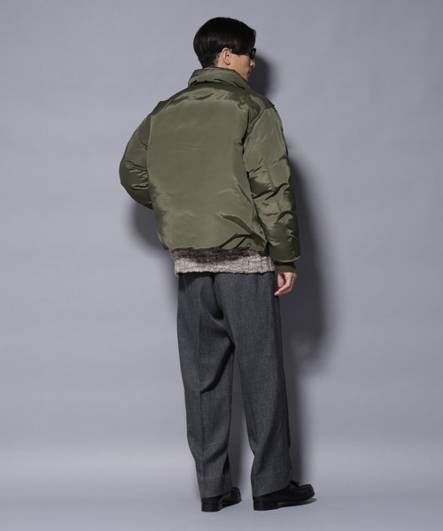 NANO universe（ナノユニバース）の「｢OGAWA PRODUCTS｣anewdown(R) スタンドダウン 難燃性、撥水（ダウンジャケット/コート・メンズ・ブラック/カーキ・M/L）」の9枚目の写真