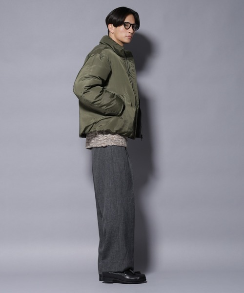 NANO universe（ナノユニバース）の「｢OGAWA PRODUCTS｣anewdown(R) スタンドダウン 難燃性、撥水（ダウンジャケット/コート・メンズ・ブラック/カーキ・M/L）」の8枚目の写真