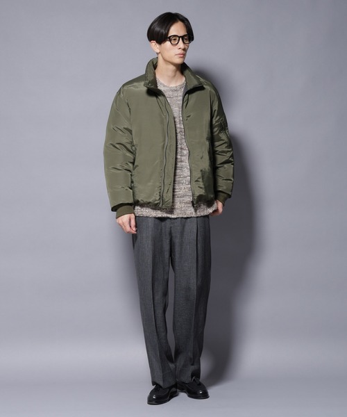 NANO universe（ナノユニバース）の「｢OGAWA PRODUCTS｣anewdown(R) スタンドダウン 難燃性、撥水（ダウンジャケット/コート・メンズ・ブラック/カーキ・M/L）」の7枚目の写真