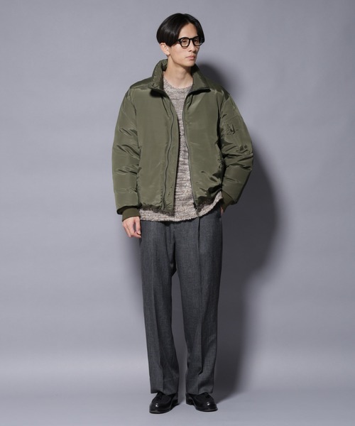 NANO universe（ナノユニバース）の「｢OGAWA PRODUCTS｣anewdown(R) スタンドダウン 難燃性、撥水（ダウンジャケット/コート・メンズ・ブラック/カーキ・M/L）」の6枚目の写真