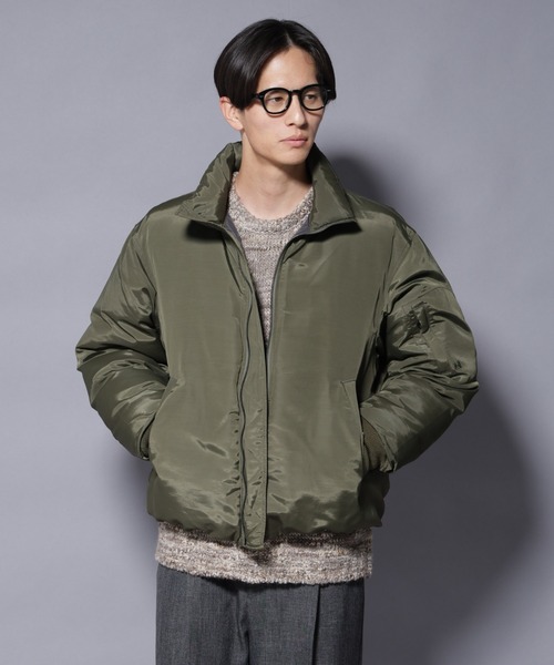 NANO universe（ナノユニバース）の「｢OGAWA PRODUCTS｣anewdown(R) スタンドダウン 難燃性、撥水（ダウンジャケット/コート・メンズ・ブラック/カーキ・M/L）」の3枚目の写真