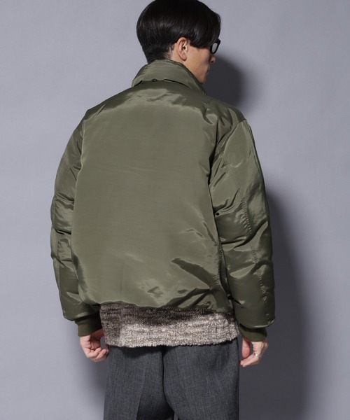 NANO universe（ナノユニバース）の「｢OGAWA PRODUCTS｣anewdown(R) スタンドダウン 難燃性、撥水（ダウンジャケット/コート・メンズ・ブラック/カーキ・M/L）」の4枚目の写真