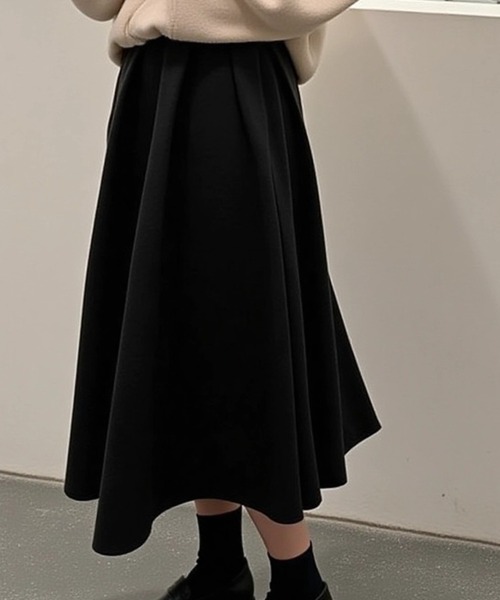 cammie(キャミー)の「ハイウエストフレアスカート(スカート・レディース・ブラック/ブラウン・F/FREE)」の3枚目の写真
