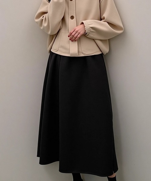 cammie(キャミー)の「ハイウエストフレアスカート(スカート・レディース・ブラック/ブラウン・F/FREE)」の4枚目の写真