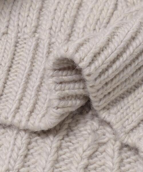 LAATO（ラート）の「big cable knit（ニット/セーター・レディース・ブラック/ブラウン/ライトグレー・FREE）」の15枚目の写真