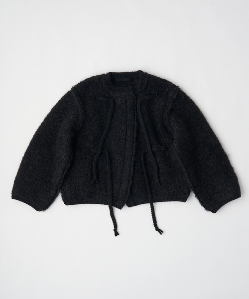 UNFIL アンフィル / mohair & shetland wool jumbo loop knit jacket