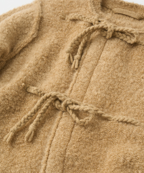 UNFIL(アンフィル)の「UNFIL アンフィル / mohair & shetland wool jumbo loop knit jacket モヘアシェットランドウールジャンボループニットジャケット / WVFL-UW130(その他アウター・レディース・ブラック/キャメル・1)」の7枚目の写真