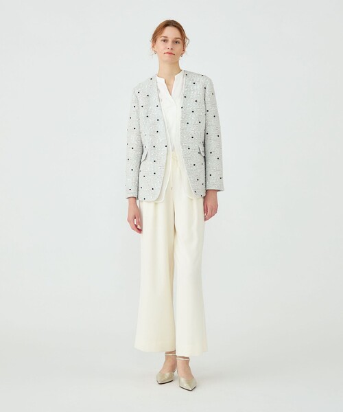 BALLSEY（ボールジィ）の「ラッピングツイード Vカラージャケット