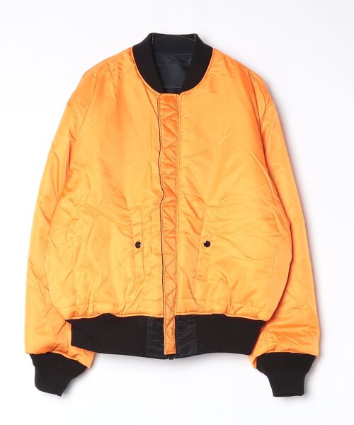 Valley Apparel(バレーアパレル)の「Valley Apparel / MA-1 フライトナイロンジャケット / VA1001(MA-1・メンズ・ブラック/グレー・X-LARGE)」の4枚目の写真