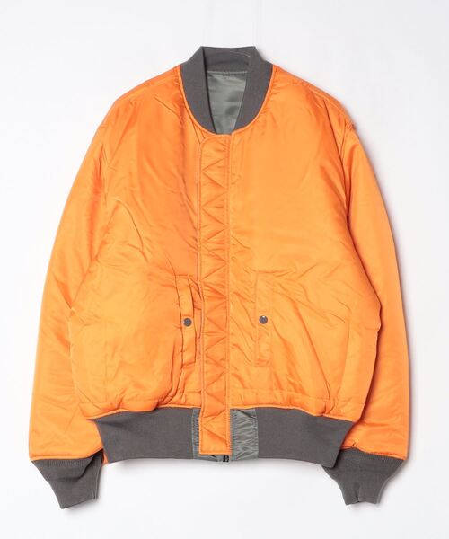 Valley Apparel(バレーアパレル)の「Valley Apparel / MA-1 フライトナイロンジャケット / VA1001(MA-1・メンズ・ブラック/グレー・X-LARGE)」の6枚目の写真