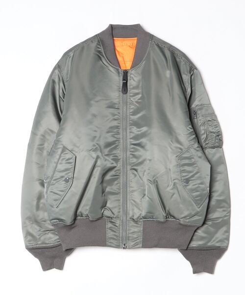 Valley Apparel(バレーアパレル)の「Valley Apparel / MA-1 フライトナイロンジャケット / VA1001(MA-1・メンズ・ブラック/グレー・X-LARGE)」の11枚目の写真