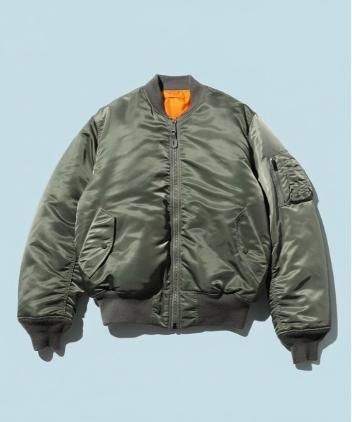 【良品】Valley Apparel MA-1ジャケット オリーブ VALLEY APPAREL（バレイアパレル） ma1 ma-1 「Valley Apparel
