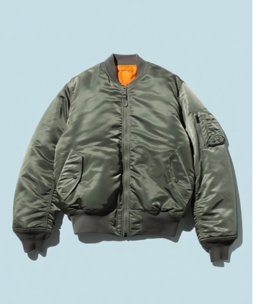 Valley Apparel(バレーアパレル)の「Valley Apparel / MA-1 フライトナイロンジャケット / VA1001(MA-1・メンズ・ブラック/グレー・X-LARGE)」の15枚目の写真