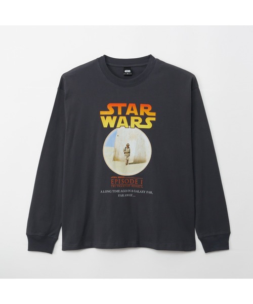 STAR WARS(スターウォーズ)の「【 STAR WARS 】 プリント ロングTスリーブTシャツ 25W11(Tシャツ/カットソー・レディース・スミクロ/オートミール/アイボリー/ブラック系その他・MEDIUM/LARGE)」の9枚目の写真