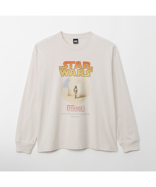 STAR WARS(スターウォーズ)の「【 STAR WARS 】 プリント ロングTスリーブTシャツ 25W11(Tシャツ/カットソー・レディース・スミクロ/オートミール/アイボリー/ブラック系その他・MEDIUM/LARGE)」の5枚目の写真