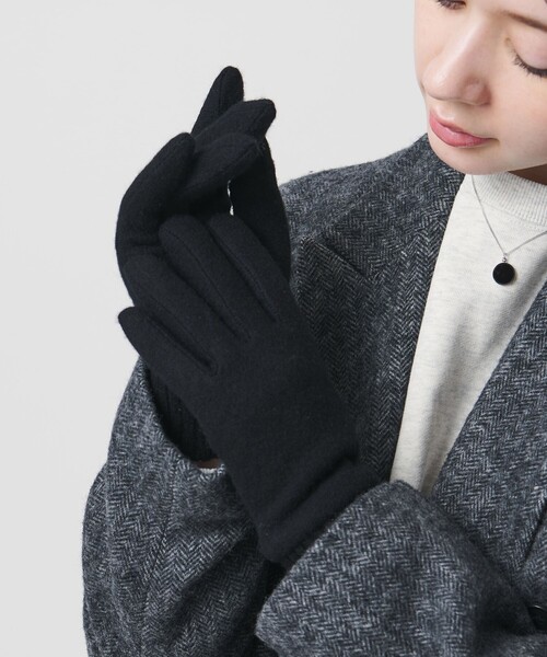 BEAUTY&YOUTH UNITED ARROWS（ビューティーアンドユースユナイテッドアローズ）の「カラー ジャージー リブ グローブ（手袋・レディース・ブラック/グレー系/ベージュ/レッド・FREE）」の14枚目の写真