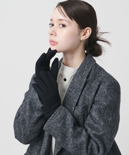 BEAUTY&YOUTH UNITED ARROWS（ビューティーアンドユースユナイテッドアローズ）の「カラー ジャージー リブ グローブ（手袋・レディース・ブラック/グレー系/ベージュ/レッド・FREE）」の15枚目の写真