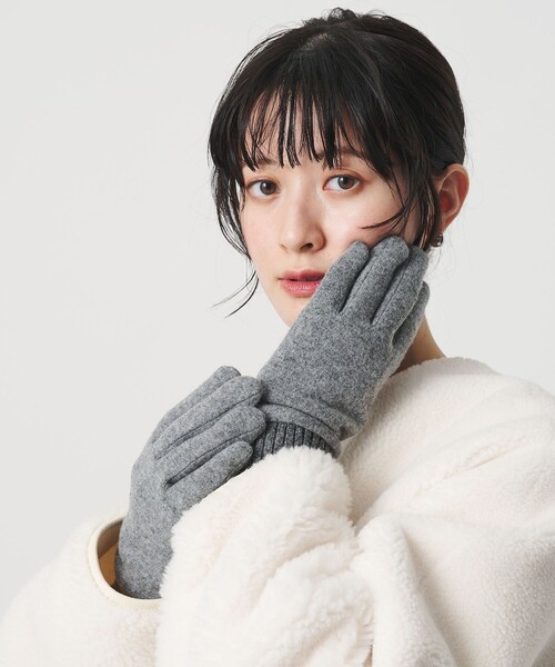 BEAUTY&YOUTH UNITED ARROWS（ビューティーアンドユースユナイテッドアローズ）の「カラー ジャージー リブ グローブ（手袋・レディース・ブラック/グレー系/ベージュ/レッド・FREE）」の16枚目の写真