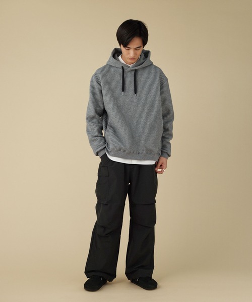 VERON(ヴァロン)の「【セットアップ対応】 60/40クロス裏フリースM-65カーゴイージーパンツ(カーゴパンツ・メンズ・ブラック/オリーブ/グレー・M/L)」の7枚目の写真