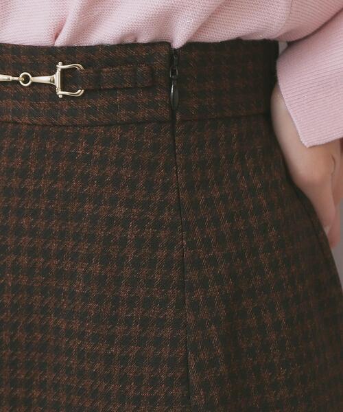 index（インデックス）の「カルゼツイードアシメフレアスカート【洗濯機OK/防シワ/イージーアイロン/抗ピル】（スカート・レディース・ダークグレー/ネイビー/ブラウン系その他2・36/38/40/42）」の20枚目の写真