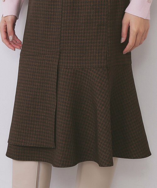 index（インデックス）の「カルゼツイードアシメフレアスカート【洗濯機OK/防シワ/イージーアイロン/抗ピル】（スカート・レディース・ダークグレー/ネイビー/ブラウン系その他2・36/38/40/42）」の22枚目の写真
