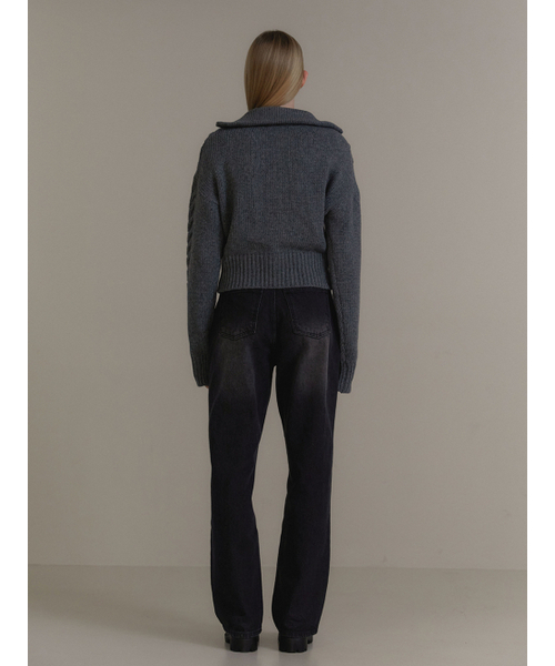 ANOETIC（アノエティック）の「ANC SEMI WIDE JEANS_BLACK（デニムパンツ・レディース・その他・MEDIUM/SMALL）」の3枚目の写真