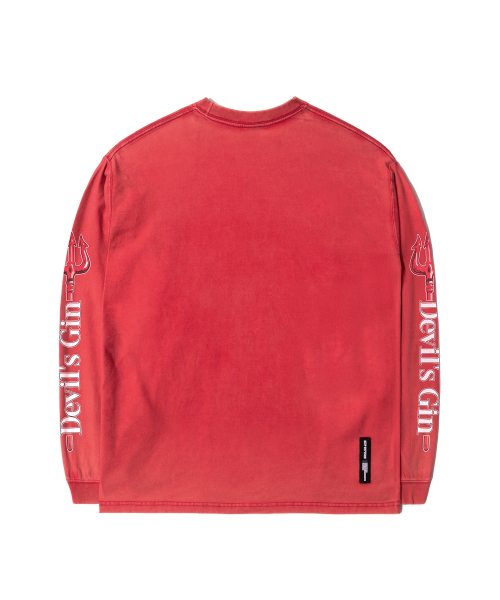 QT8 GARMENTS(キューティーエイトガーメント)の「RG Kiss & Risk Washed Long Sleeve (Red)(Tシャツ/カットソー・レディース・その他・MEDIUM/LARGE/X-LARGE)」の3枚目の写真