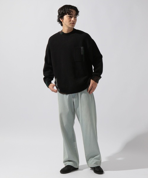 セール】ポイントカラーニットプルオーバー（ニット/セーター）｜niko