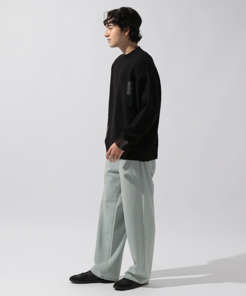 niko and...(ニコアンド)の「ポイントカラーニットプルオーバー(ニット/セーター・メンズ・ブラック/アイボリー/ブラウン・LARGE/MEDIUM)」の21枚目の写真