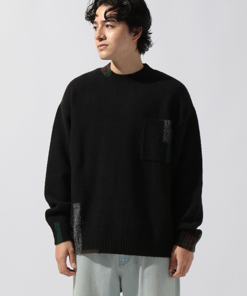 niko and...(ニコアンド)の「ポイントカラーニットプルオーバー(ニット/セーター・メンズ・ブラック/アイボリー/ブラウン・LARGE/MEDIUM)」の22枚目の写真