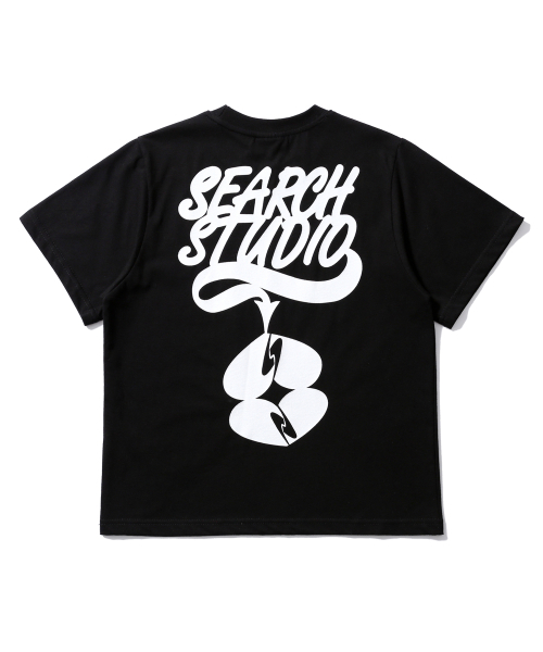 SEARCH410(サーチ410)の「ツインハートロゴウーマンTシャツブラック(Tシャツ/カットソー・レディース・その他・FREE)」の2枚目の写真