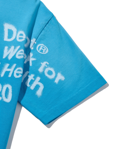 PHYSICAL DEPARTMENT(フィジカル デパートメント)の「オーバータイポスプレー半袖Tシャツ_ブルー(Tシャツ/カットソー・レディース・その他・SMALL/MEDIUM/LARGE/X-LARGE)」の5枚目の写真