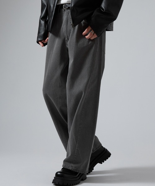 improves（インプローブス）の「9.5ozデニム バレルレッグ ジーンズ（デニムパンツ・メンズ・ネイビー/ブラック系/サックスブルー/ブラック/ブルー・SMALL/MEDIUM/LARGE/X-LARGE）」の3枚目の写真