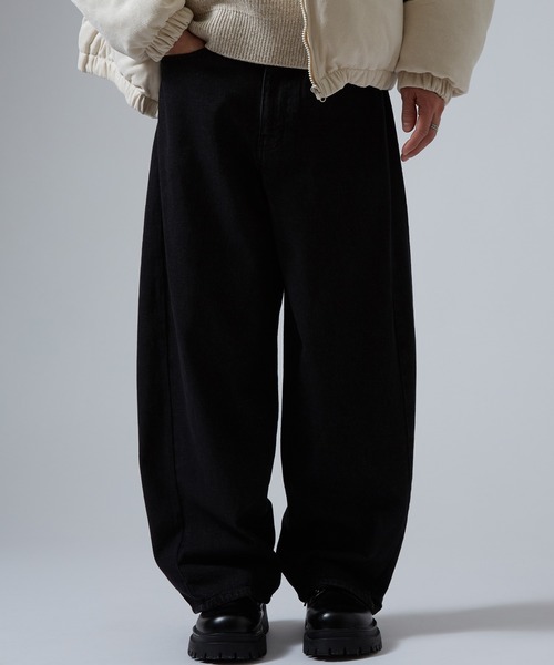 improves（インプローブス）の「9.5ozデニム バレルレッグ ジーンズ（デニムパンツ・メンズ・ネイビー/ブラック系/サックスブルー/ブラック/ブルー・SMALL/MEDIUM/LARGE/X-LARGE）」の2枚目の写真