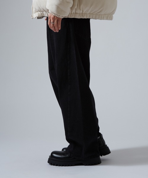 improves（インプローブス）の「9.5ozデニム バレルレッグ ジーンズ（デニムパンツ・メンズ・ネイビー/ブラック系/サックスブルー/ブラック/ブルー・SMALL/MEDIUM/LARGE/X-LARGE）」の7枚目の写真