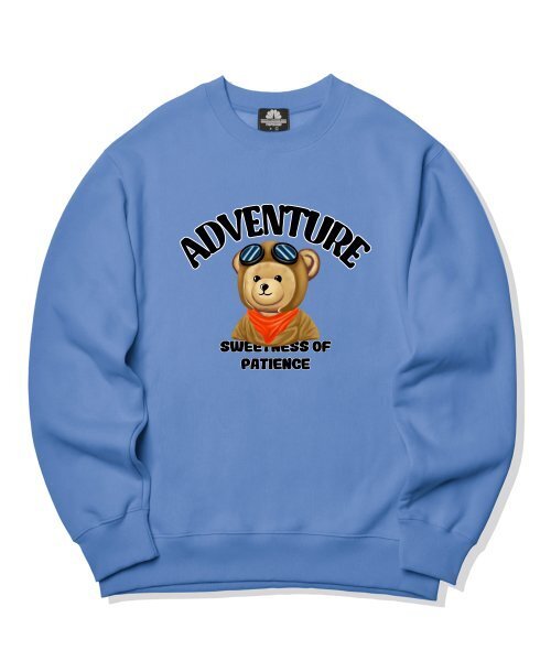 TRIPSHION(トリップション)の「パイロットベアグラフィック クルーネック - ブルー(スウェット・メンズ・その他・LARGE/MEDIUM/X-LARGE)」の1枚目の写真