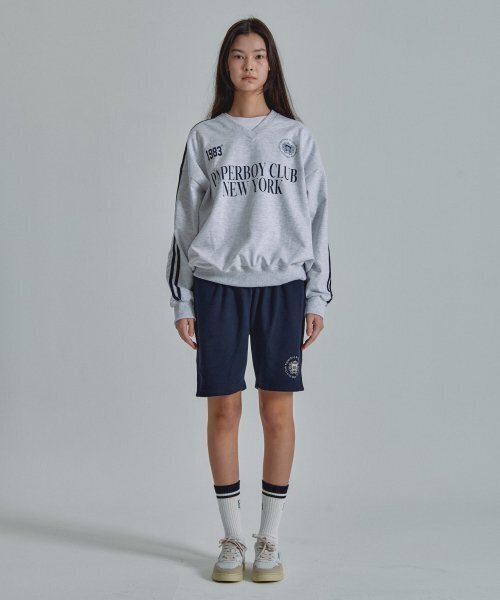 PAPERBOY(ペーパーボーイ)の「Vネックトラックスウェットシャツ-ホワイトメランジ(スウェット・レディース・その他・LARGE/MEDIUM)」の2枚目の写真