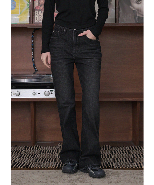 MICANE(ミケーネ)の「ベンジ セミブーツカットデニムパンツ(デニムパンツ・レディース・ブルー/ブラック・MEDIUM/LARGE/X-LARGE/XX-LARGE/X-SMALL/SMALL)」の7枚目の写真