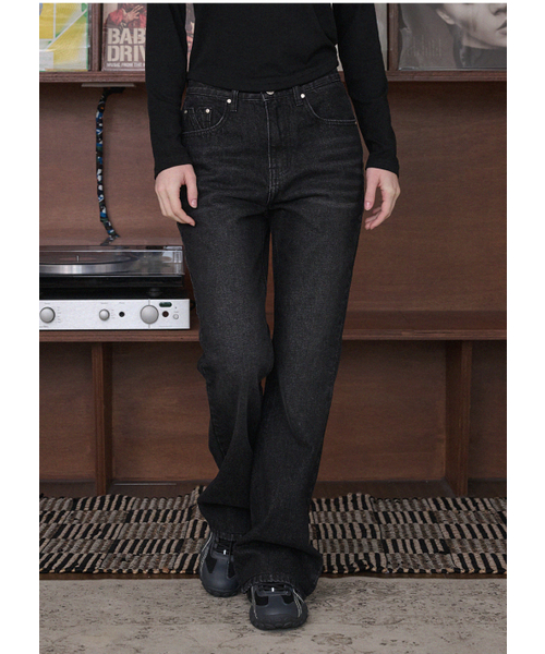 MICANE(ミケーネ)の「ベンジ セミブーツカットデニムパンツ(デニムパンツ・レディース・ブルー/ブラック・MEDIUM/LARGE/X-LARGE/XX-LARGE/X-SMALL/SMALL)」の8枚目の写真