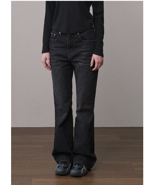 MICANE(ミケーネ)の「ベンジ セミブーツカットデニムパンツ(デニムパンツ・レディース・ブルー/ブラック・MEDIUM/LARGE/X-LARGE/XX-LARGE/X-SMALL/SMALL)」の10枚目の写真
