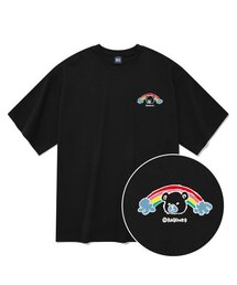 レインボーベア 半袖Tシャツ ブラック