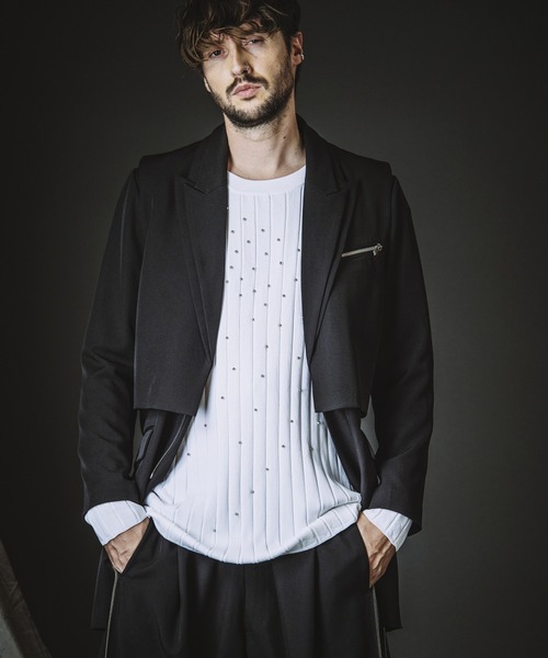NO ID.（ノーアイディ）の「【NO ID.】Docking Zip Chester Jacket / ドッキング ジップ チェスター ジャケット（チェスターコート・メンズ・その他23/ブラック・1/2）」の15枚目の写真