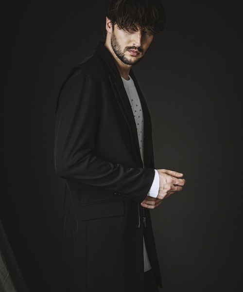 NO ID.（ノーアイディ）の「【NO ID.】Docking Zip Chester Jacket / ドッキング ジップ チェスター ジャケット（チェスターコート・メンズ・その他23/ブラック・1/2）」の18枚目の写真